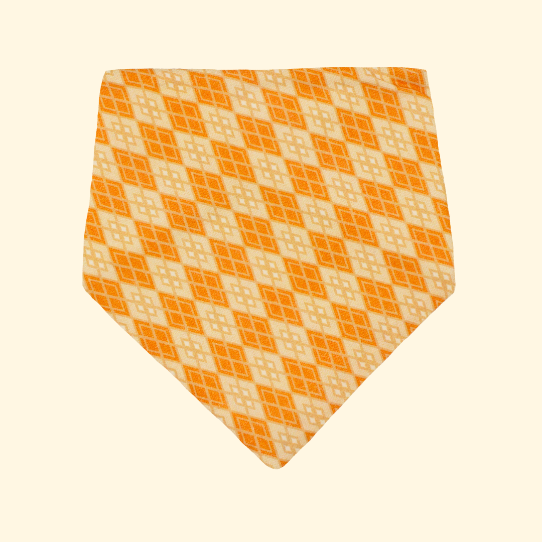 Bavoir bandana bébé bio - imprimé PENDO - Accessoire écologique Vert - Made in France - Cadeau de naissance